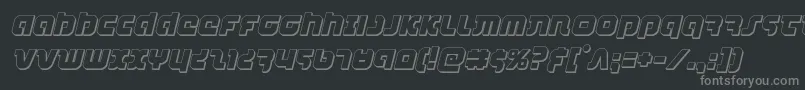 combatdroid3dital Font – Gray Fonts on Black Background