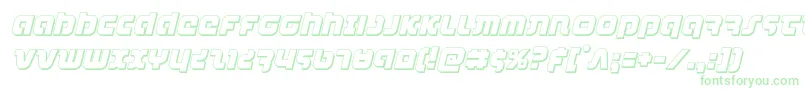combatdroid3dital-Schriftart – Grüne Schriften auf weißem Hintergrund