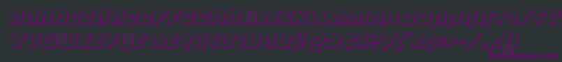 combatdroid3dital Font – Purple Fonts on Black Background
