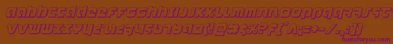 combatdroid3dital Font – Purple Fonts on Brown Background