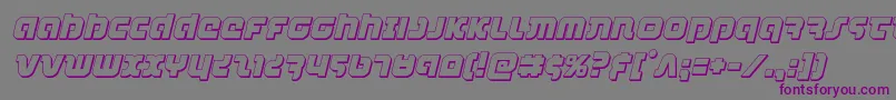 combatdroid3dital Font – Purple Fonts on Gray Background