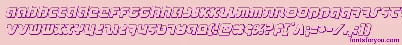 combatdroid3dital Font – Purple Fonts on Pink Background