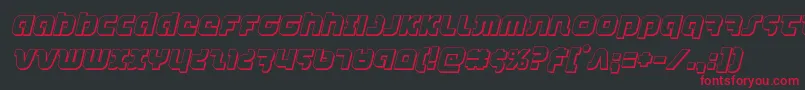 combatdroid3dital Font – Red Fonts on Black Background