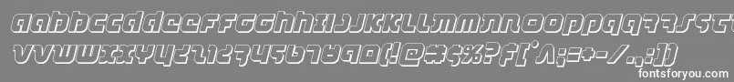 combatdroid3dital Font – White Fonts on Gray Background