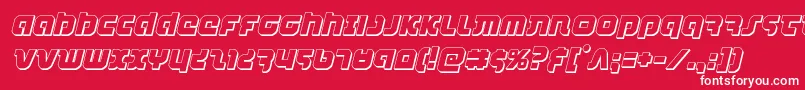 combatdroid3dital Font – White Fonts on Red Background