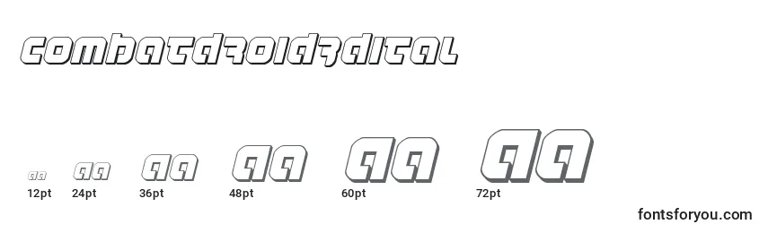 Размеры шрифта Combatdroid3dital (123742)