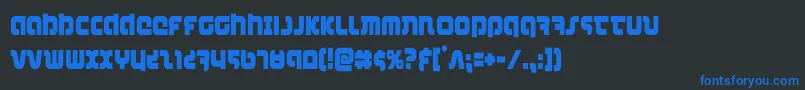 combatdroidcond Font – Blue Fonts on Black Background