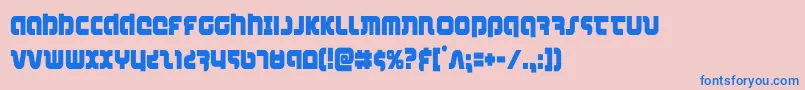 combatdroidcond Font – Blue Fonts on Pink Background