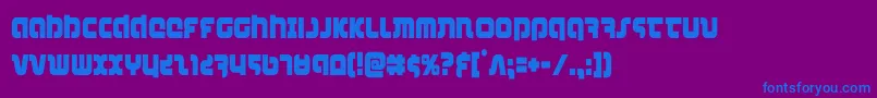 combatdroidcond Font – Blue Fonts on Purple Background