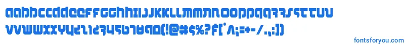 combatdroidcond Font – Blue Fonts on White Background