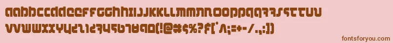 combatdroidcond Font – Brown Fonts on Pink Background