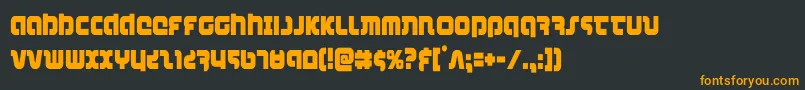 combatdroidcond Font – Orange Fonts on Black Background