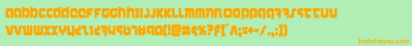 combatdroidcond Font – Orange Fonts on Green Background