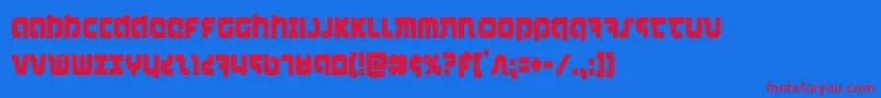 combatdroidcond Font – Red Fonts on Blue Background