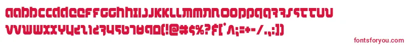 combatdroidcond Font – Red Fonts on White Background