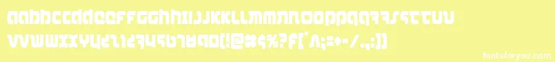 combatdroidcond Font – White Fonts on Yellow Background