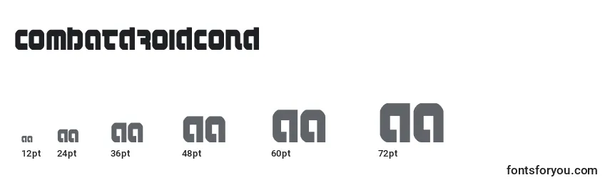 Combatdroidcond Font Sizes