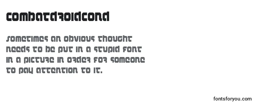 Combatdroidcond Font