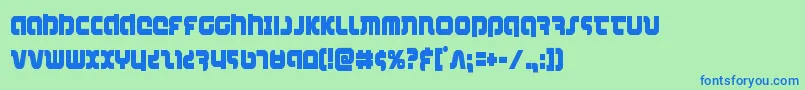 combatdroidcond Font – Blue Fonts on Green Background