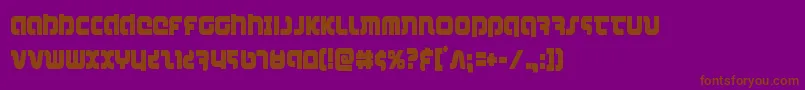 combatdroidcond Font – Brown Fonts on Purple Background