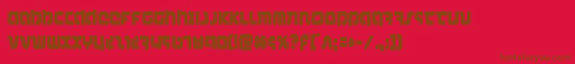 combatdroidcond Font – Brown Fonts on Red Background