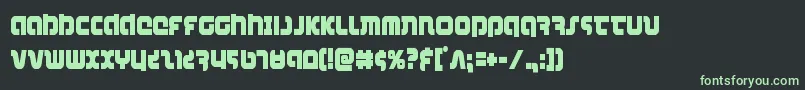 combatdroidcond Font – Green Fonts on Black Background