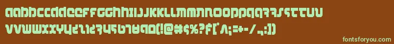 combatdroidcond Font – Green Fonts on Brown Background