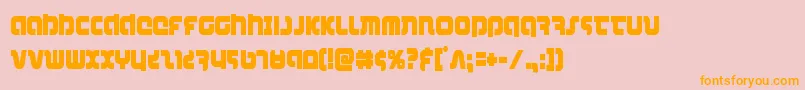 combatdroidcond Font – Orange Fonts on Pink Background