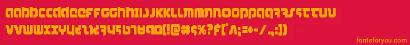 combatdroidcond Font – Orange Fonts on Red Background