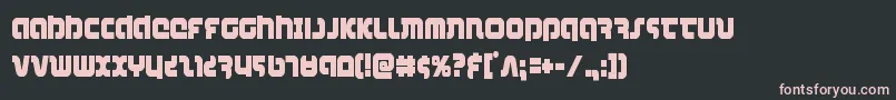 combatdroidcond Font – Pink Fonts on Black Background
