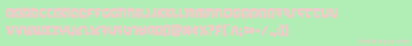 combatdroidcond Font – Pink Fonts on Green Background