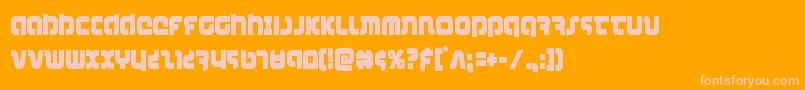 combatdroidcond Font – Pink Fonts on Orange Background