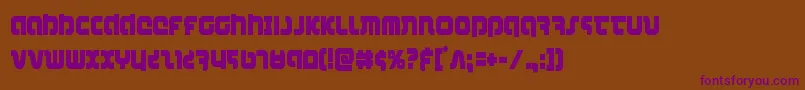 combatdroidcond Font – Purple Fonts on Brown Background