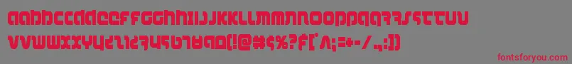 combatdroidcond Font – Red Fonts on Gray Background
