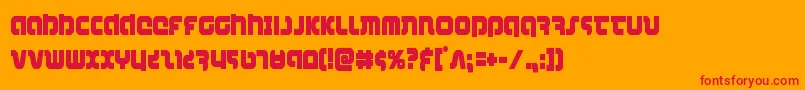 combatdroidcond Font – Red Fonts on Orange Background
