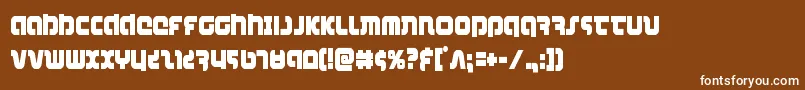 フォントcombatdroidcond – 茶色の背景に白い文字