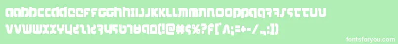 combatdroidcond Font – White Fonts on Green Background