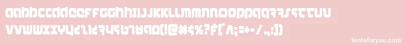 combatdroidcond Font – White Fonts on Pink Background