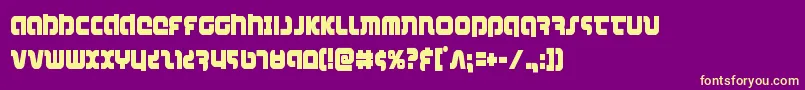 combatdroidcond Font – Yellow Fonts on Purple Background