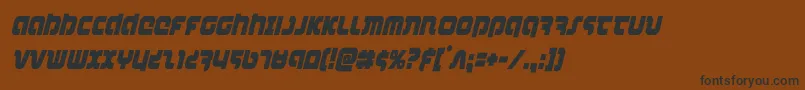 combatdroidcondital Font – Black Fonts on Brown Background