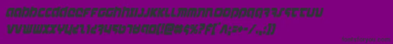 Шрифт combatdroidcondital – чёрные шрифты на фиолетовом фоне