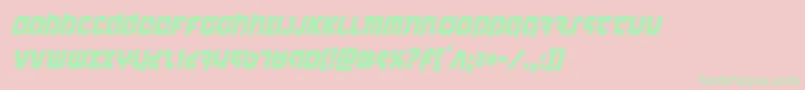 combatdroidcondital Font – Green Fonts on Pink Background