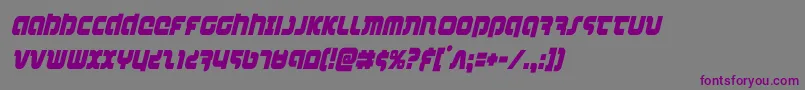 combatdroidcondital Font – Purple Fonts on Gray Background