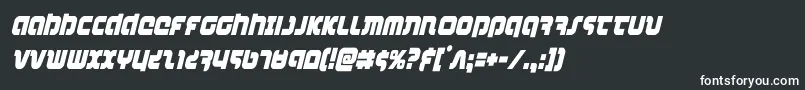 combatdroidcondital Font – White Fonts on Black Background