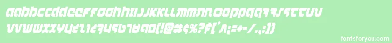 combatdroidcondital Font – White Fonts on Green Background