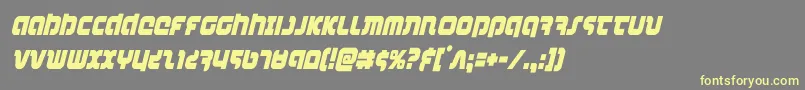 combatdroidcondital Font – Yellow Fonts on Gray Background