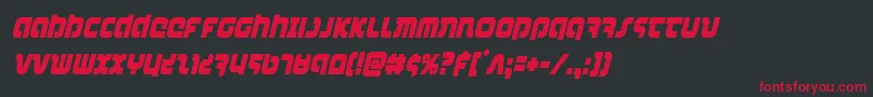 combatdroidcondital Font – Red Fonts on Black Background