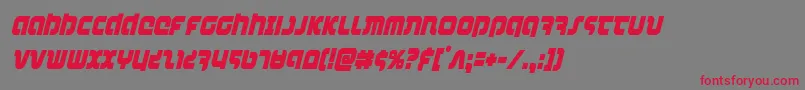 combatdroidcondital Font – Red Fonts on Gray Background