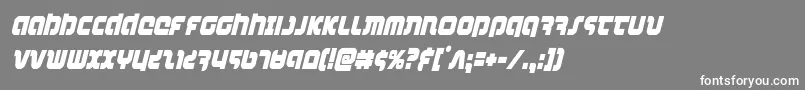 combatdroidcondital Font – White Fonts on Gray Background