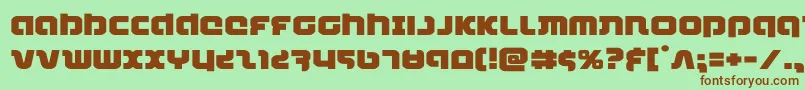 combatdroidexpand Font – Brown Fonts on Green Background